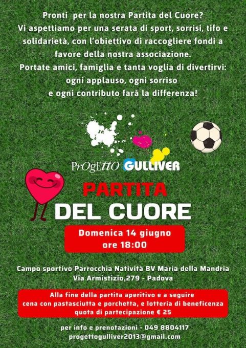 Locandina della Partita del Cuore